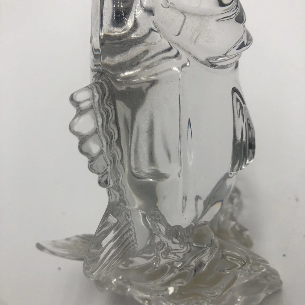 BASS FISH FIGURINE Rare Germany‎ Crystal Wonders of The Wild #989 Princess House